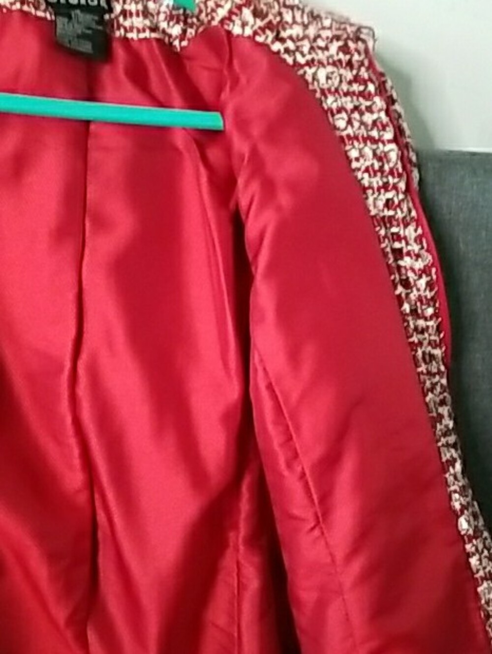 George Multi Color Zipper Tweed Blazer Jacket - Picture 8 of 13